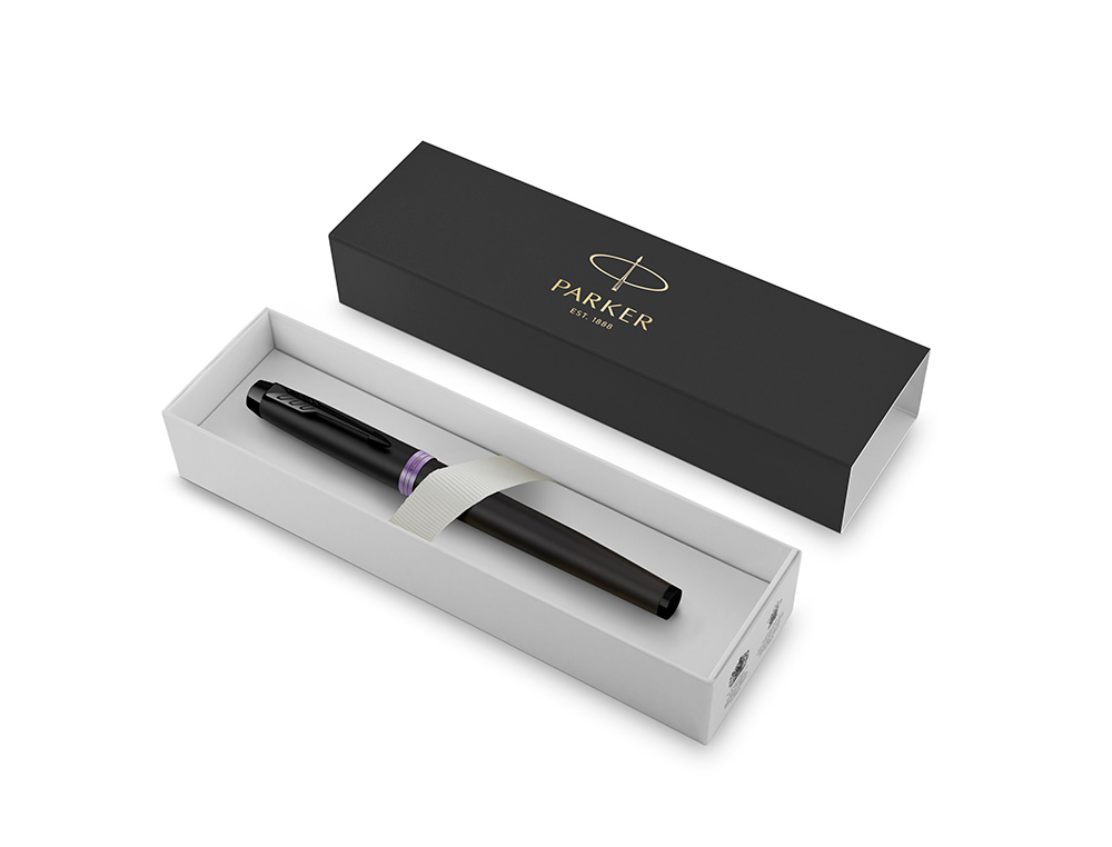 ROLLER PARKER IM PROFESSIONALS VIBRANT PURPLE RING EN ESTUCHE DE REGALO