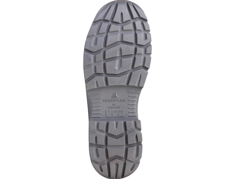ZAPATOS DE SEGURIDAD DELTAPLUS PIEL CRUPON PIGMENTADA SUELA PU BI DENSIDAD COLOR NEGRO TALLA 45