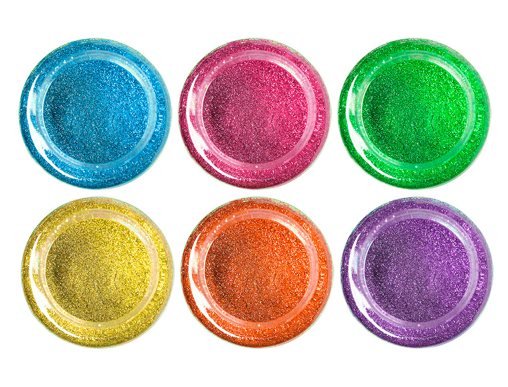 PURPURINA LIDERPAPEL FANTASIA COLORES METALICOS PASTELES SURTIDOS BOTE DE 250 GR