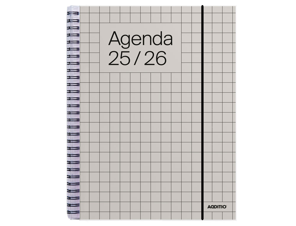 AGENDA UNIVERSAL ADDITIO SEMANA VISTA 16,5X21,5 CM CURSO ESCOLAR +16 AOS PAGINAS ANOTACIONES COLORES SURTIDOS