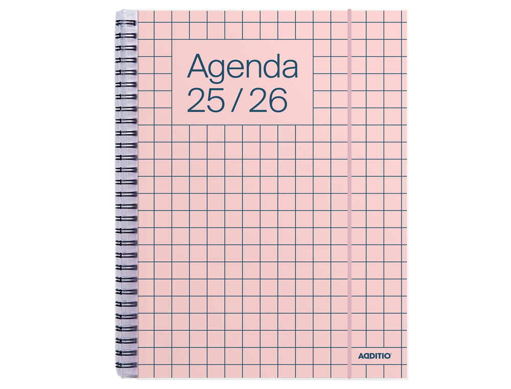 AGENDA UNIVERSAL ADDITIO SEMANA VISTA 16,5X21,5 CM CURSO ESCOLAR +16 AOS PAGINAS ANOTACIONES COLORES SURTIDOS