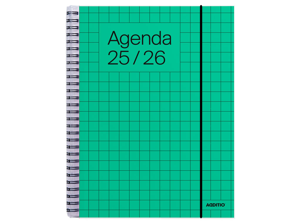 AGENDA UNIVERSAL ADDITIO SEMANA VISTA 16,5X21,5 CM CURSO ESCOLAR +16 AOS PAGINAS ANOTACIONES COLORES SURTIDOS
