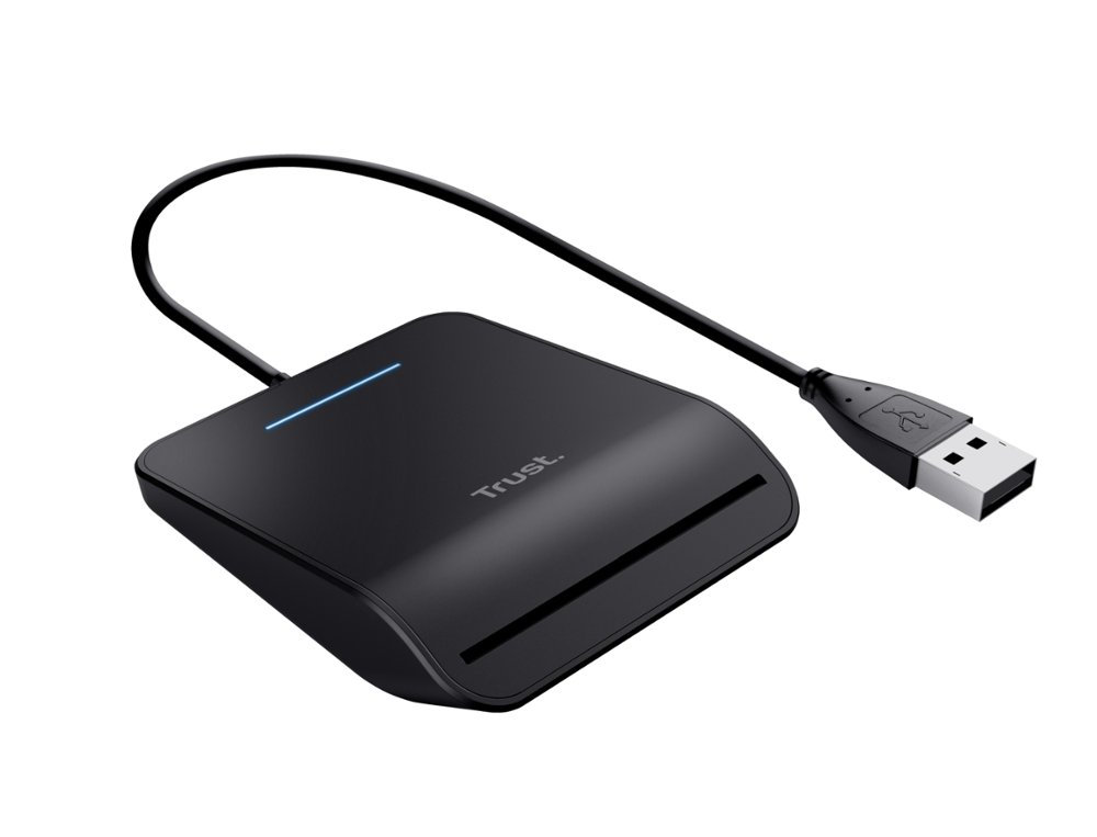 LECTOR DE TARJETAS TRUST PRIMO DNI SMARTCARD USB-A COLOR NEGRO