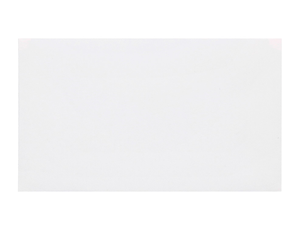 SOBRE LIDERPAPEL BLANCO CON FONDO 95X162 MM ENGOMADO SOLAPA DE PICO CAJA DE 500 UNIDADES