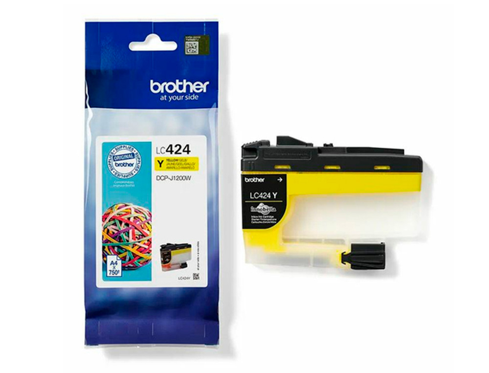 INK-JET BROTHER LC424Y DCP-1200W AMARILLO 750 PAGINAS