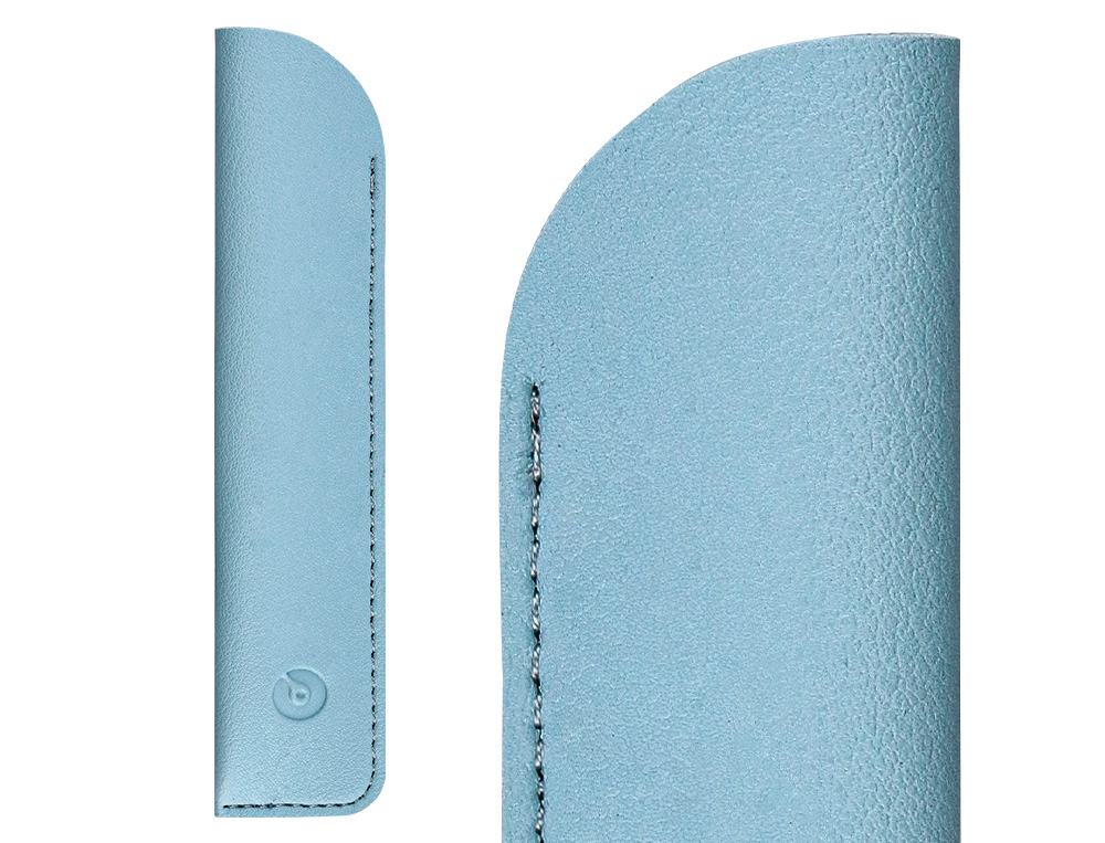 ROLLER Y FUNDA DE SIMILPIEL BELIUS SPACE B COLOR MINIMALISTA AZUL TINTA AZUL CAJA DE DISEÑO