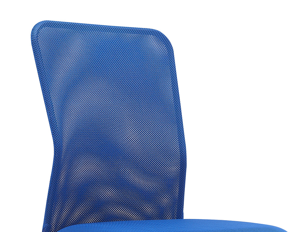 SILLA Q-CONNECT OFICINA PARMA MALLA SIN REPOSABRAZOS ALT MAX 990 ANC 480 PROF 590 COLOR AZUL