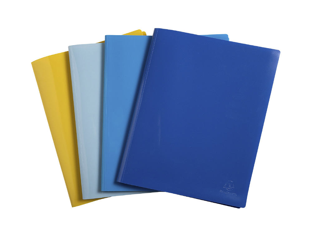 CARPETA EXACOMPTA ESCAPARATE 40 FUNDAS DIN A4 RECICLADA POLIPROPILENO COLORES SURTIDOS