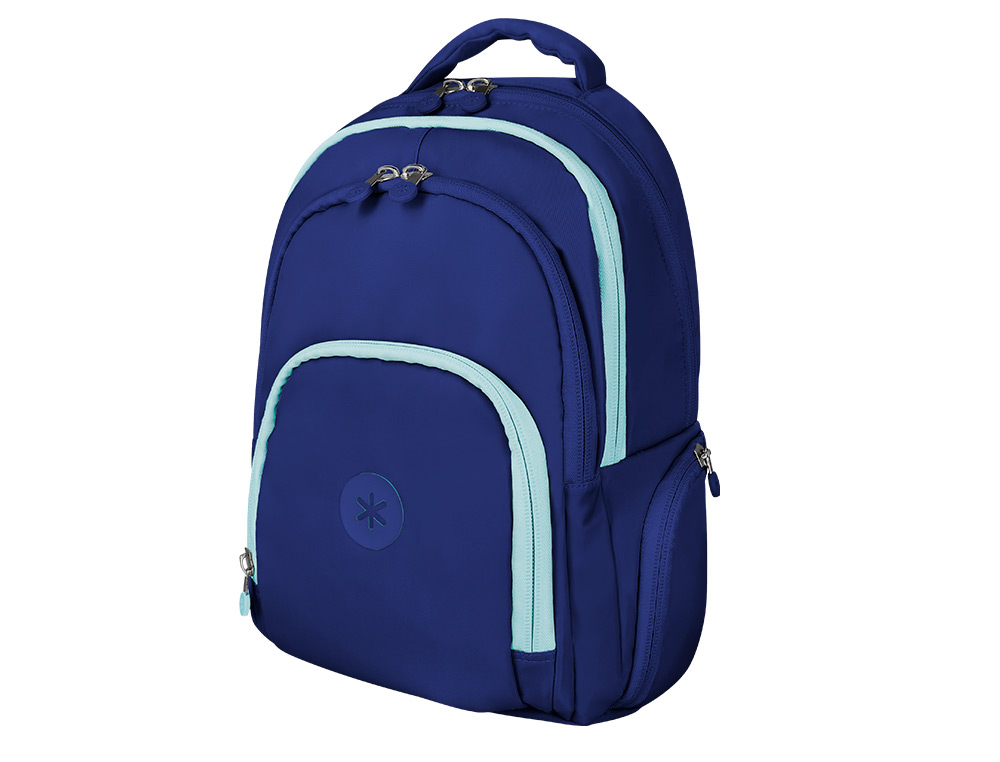 MOCHILA ANTARTIK FUSION FLEX MULTIBOLSILLO AZUL MARINO 19L 450X180X300 MM