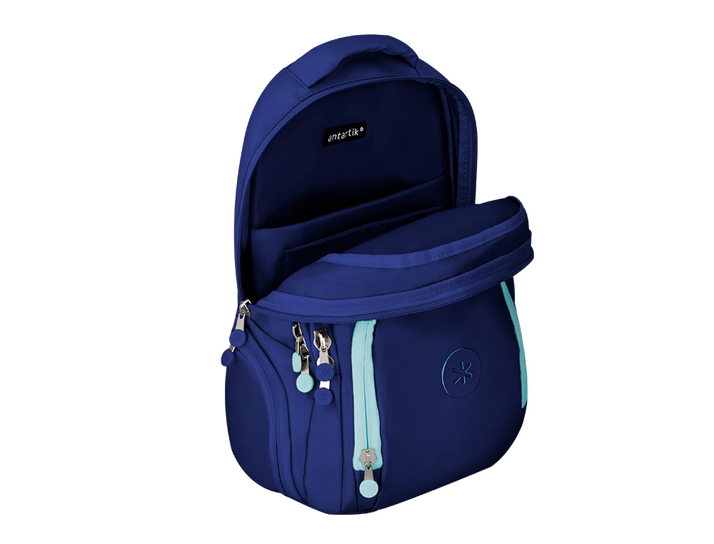MOCHILA ANTARTIK FUSION FLEX MULTIBOLSILLO AZUL MARINO 19L 450X180X300 MM