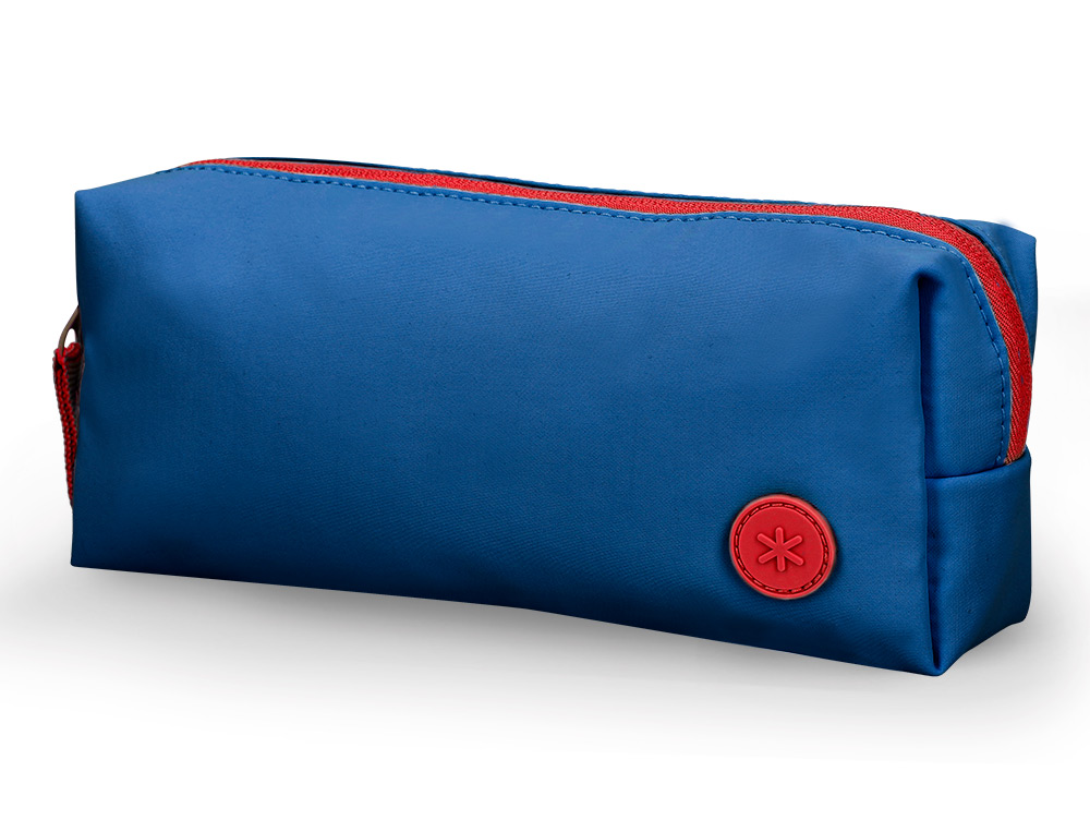 ESTUCHE PORTATODO ANTARTIK BASIC PACK 1 COMPARTIMENTO AZUL MARINO COMPAÑERO MOCHILA 80X55X210 MM