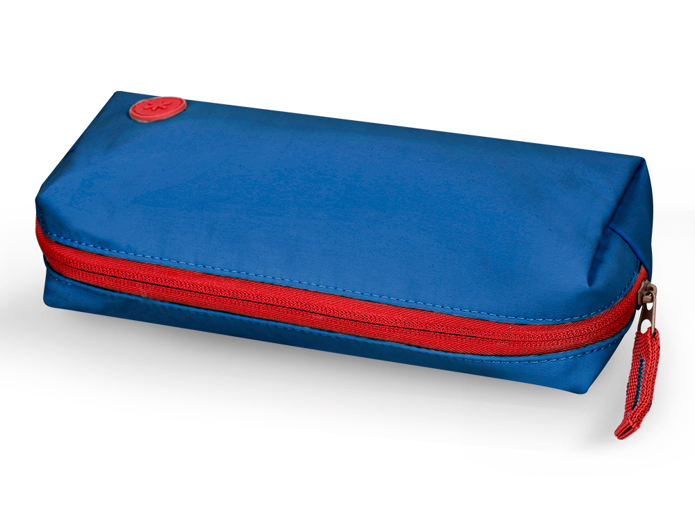 ESTUCHE PORTATODO ANTARTIK BASIC PACK 1 COMPARTIMENTO AZUL MARINO COMPAÑERO MOCHILA 80X55X210 MM