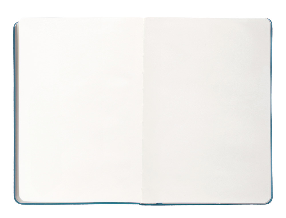 CUADERNO CON GOMILLA ANTARTIK NOTES TAPA DURA A5 HOJAS LISAS AZUL CLARO 100 HOJAS 80 GR FSC