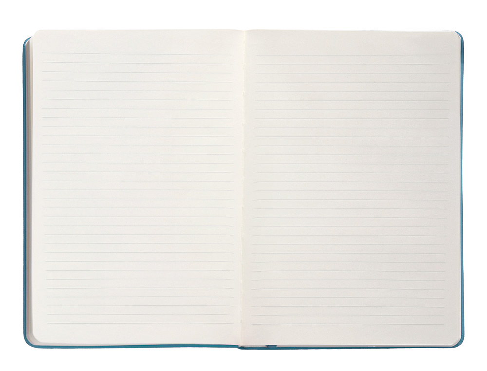 CUADERNO CON GOMILLA ANTARTIK NOTES TAPA DURA A5 HOJAS RAYAS AZUL CLARO 100 HOJAS 80 GR FSC