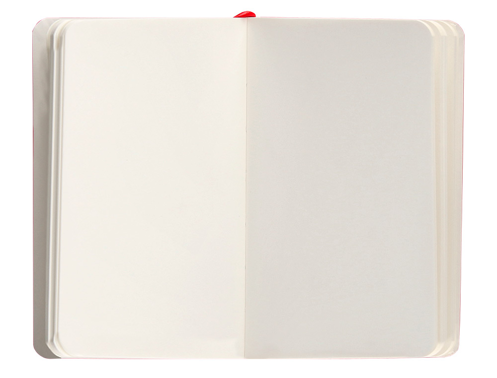 CUADERNO CON GOMILLA ANTARTIK NOTES TAPA BLANDA A6 HOJAS LISAS ROJO 100 HOJAS 80 GR FSC