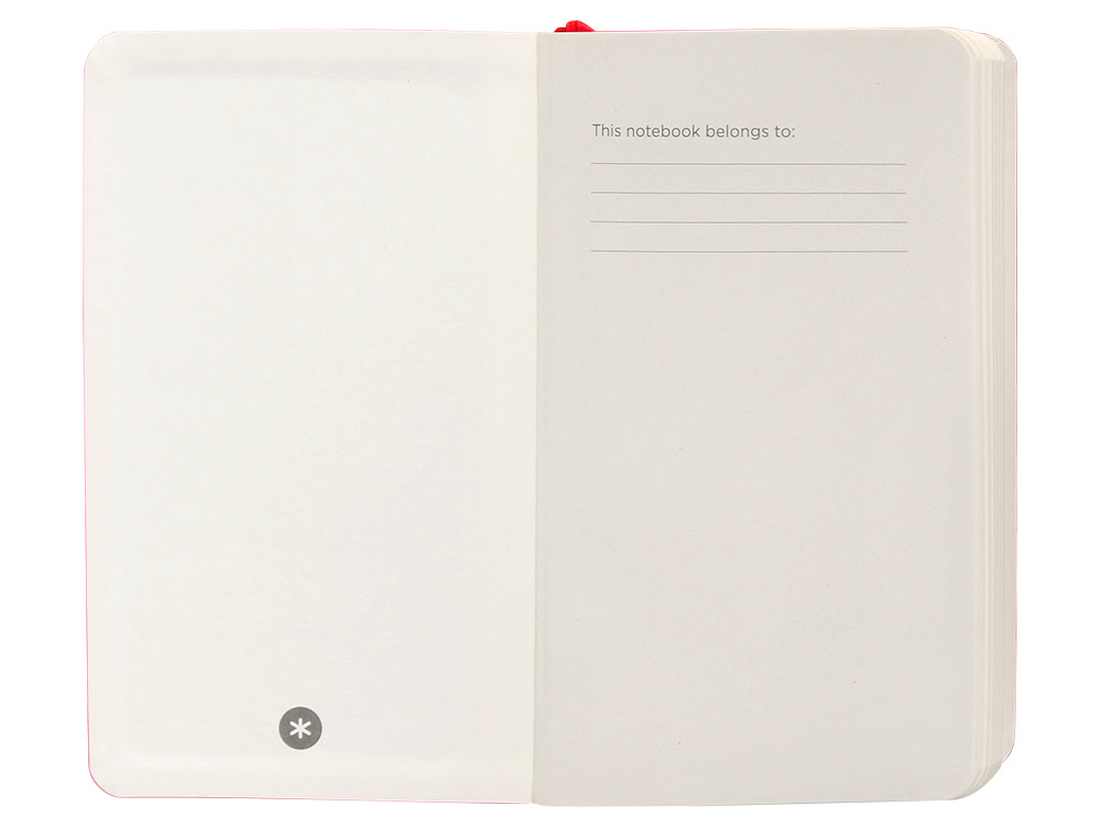 CUADERNO CON GOMILLA ANTARTIK NOTES TAPA BLANDA A6 HOJAS LISAS ROJO 100 HOJAS 80 GR FSC