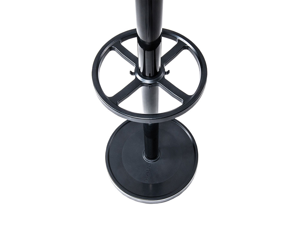 PERCHERO MAULCALIGO 32 COLGADORES CON PARAGUERO COLOR NEGRO 460X460X1752 MM