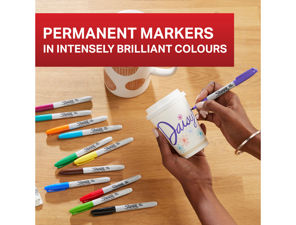 ROTULADOR SHARPIE PERMANENTE FINO PACK VUELTA AL COLE PEZ BLISTER DE 18 UNIDADES COLORES SURTIDOS