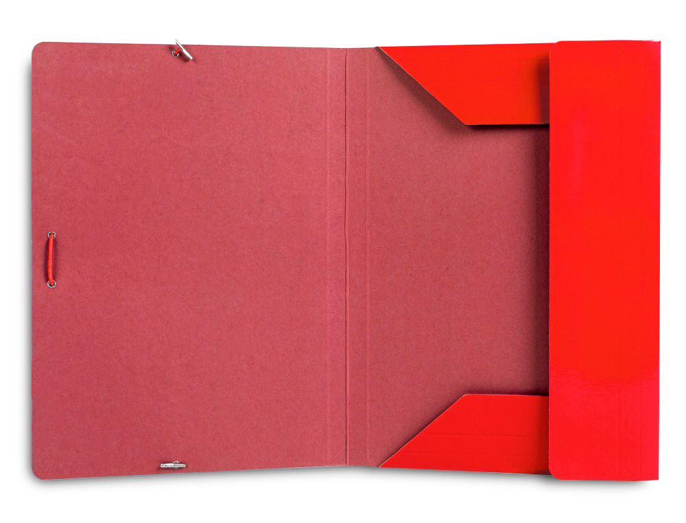 CARPETA LIDERPAPEL GOMAS TRES SOLAPAS CARTON PLASTIFICADO 800 GR DIN A3 COLORES SURTIDOS