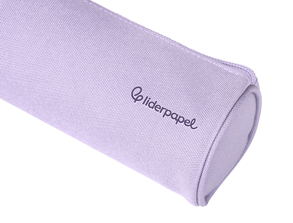 ESTUCHE PORTATODO LIDERPAPEL CLASSIC CILINDRICO ANCHO 210X70MM LILA