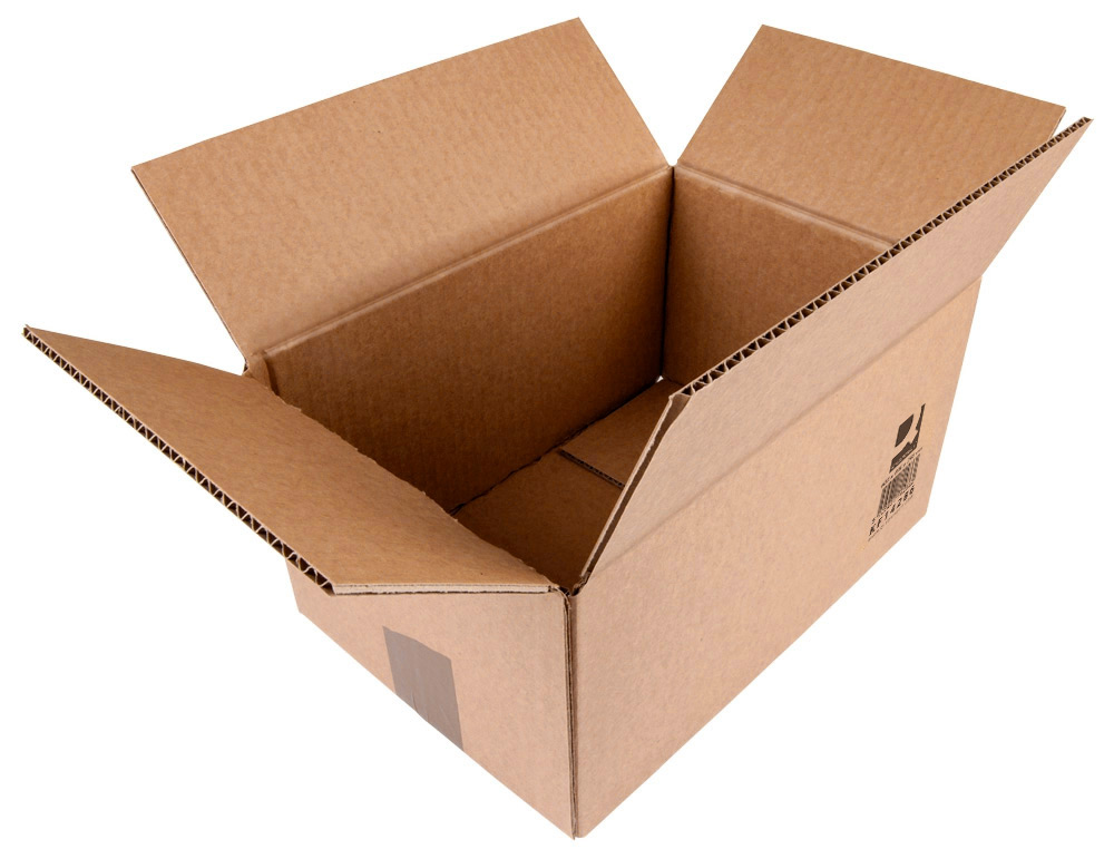 CAJA PARA EMBALAR Q-CONNECT AMERICANA ULTRA RESISTENTE CARTON RECICLADO CANAL DOBLE 7MM COLOR KRAFT 600X400X290 MM