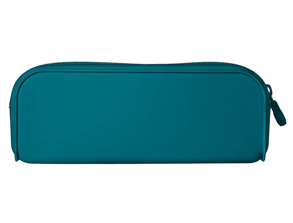 ESTUCHE PORTATODO ANTARTIK PRISMA SILICONA SOFT RECTANGULAR 185X50X75 MM COLOR TURQUESA
