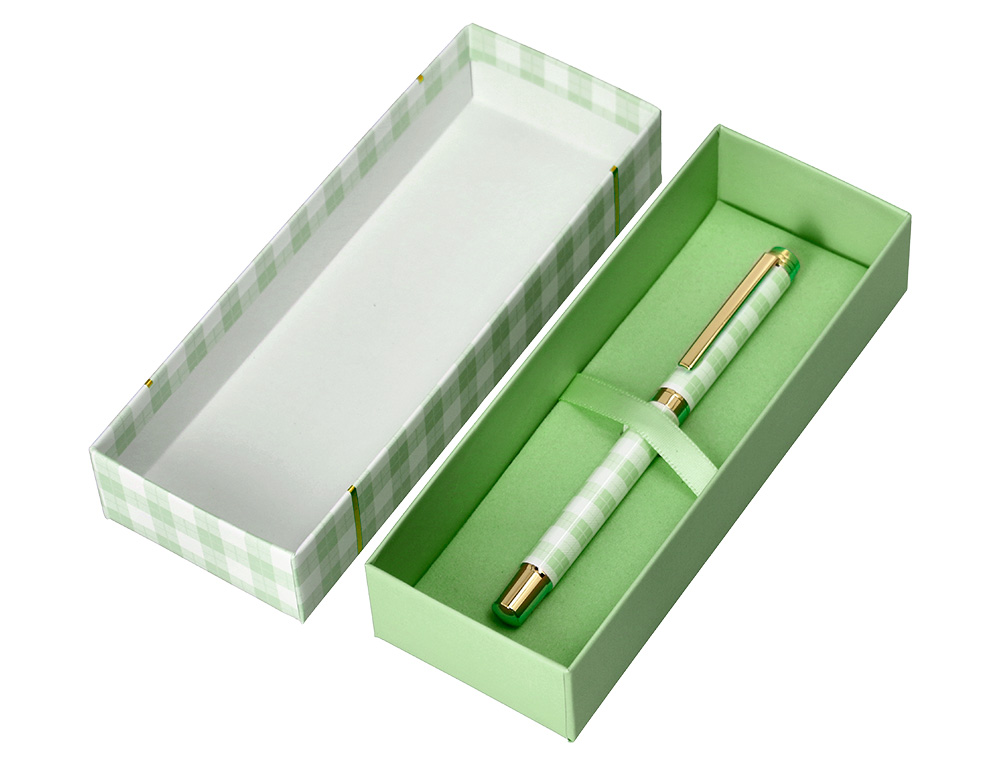 ROLLER BELIUS PICNIC ALUMINIO COLOR VERDE DORADO TINTA COLOR NEGRO CAJA DE DISEO