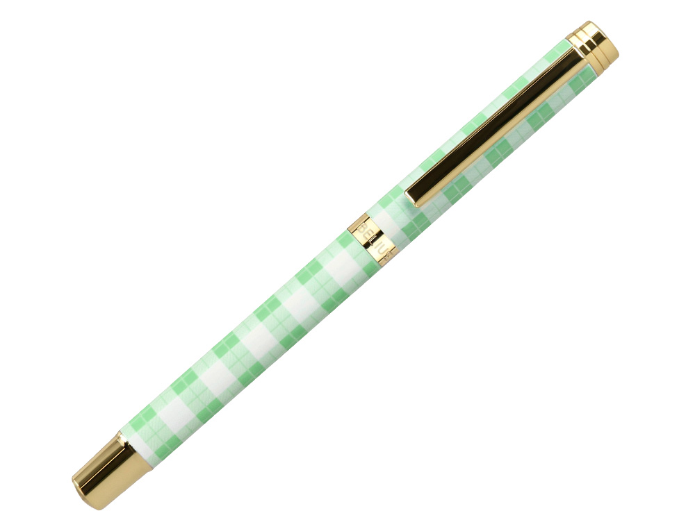ROLLER BELIUS PICNIC ALUMINIO COLOR VERDE DORADO TINTA COLOR NEGRO CAJA DE DISEO