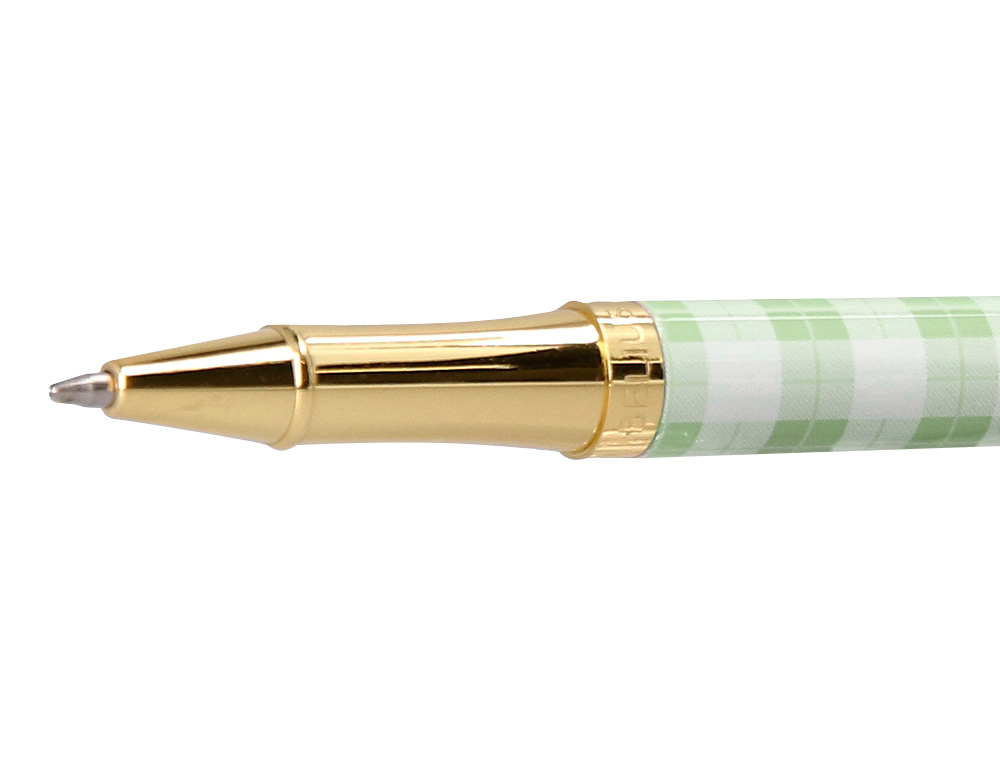 ROLLER BELIUS PICNIC ALUMINIO COLOR VERDE DORADO TINTA COLOR NEGRO CAJA DE DISEO