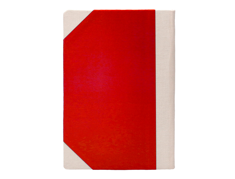 LIBRO CARTONE COSIDO FERNANDES FLECHA DIN A4+ RAYADO HORIZONTAL 50 HOJAS 100 GR ROJO