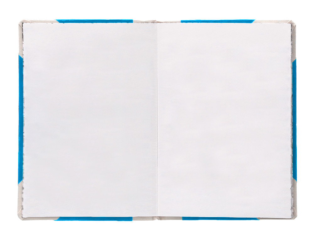 LIBRO CARTONE COSIDO FERNANDES FLECHA DIN A6+ LISO 50 HOJAS 100 GR AZUL