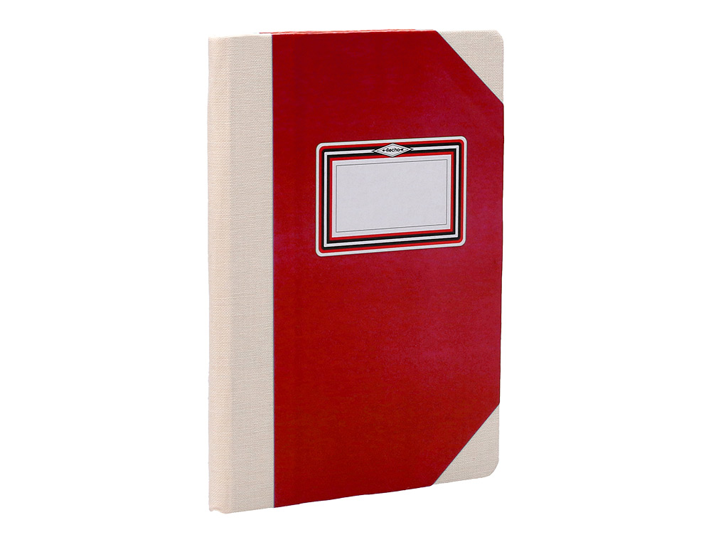 LIBRO CARTONE COSIDO FERNANDES FLECHA DIN A6+ LISO 50 HOJAS 100 GR ROJO