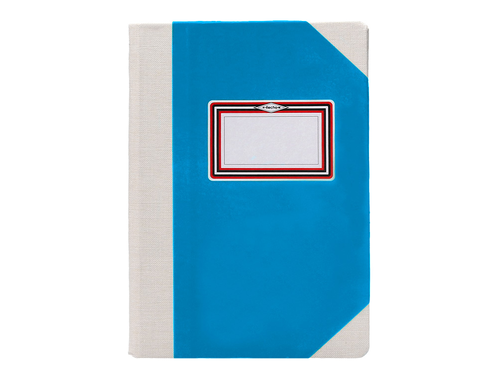LIBRO CARTONE COSIDO FERNANDES FLECHA DIN A6+ RAYADO HORIZONTAL 50 HOJAS 100 GR AMARILLO