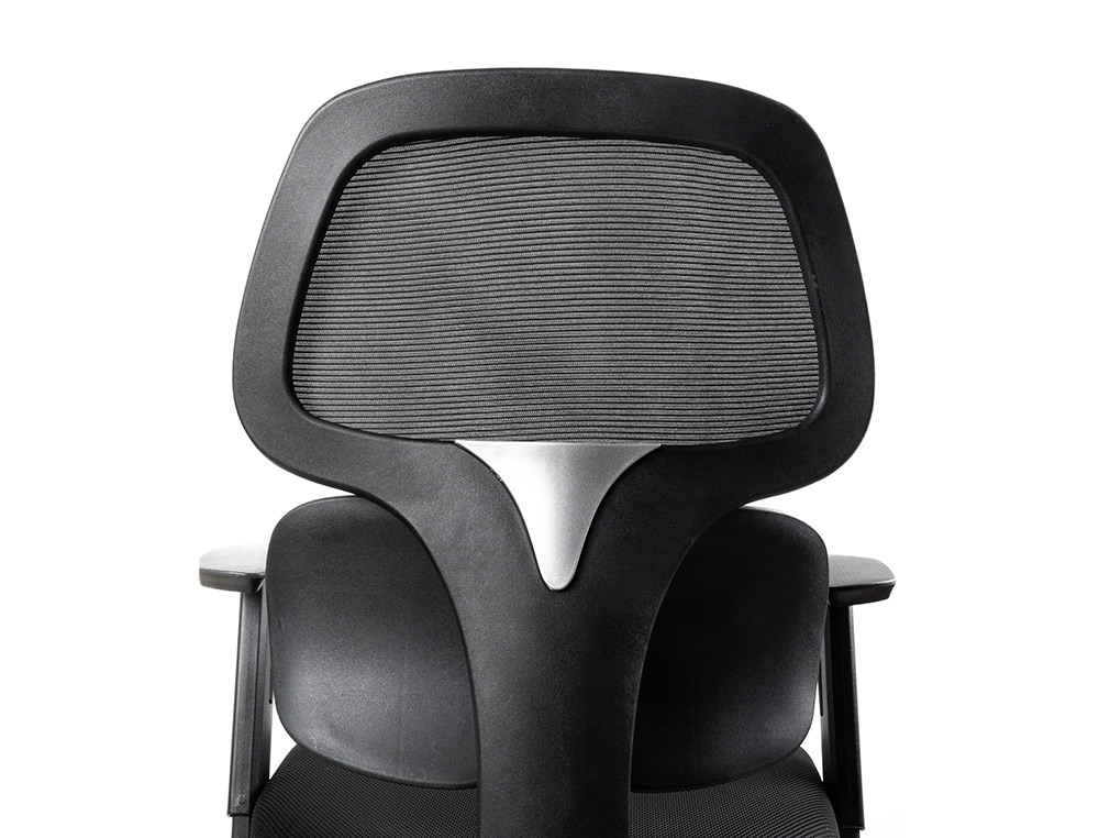 SILLA Q-CONNECT OFICINA ANCONA MALLA BASE METALICA ALT MAX 1110 ANC 660 PROF 590 RUEDAS PREMIUM COLOR NEGRO