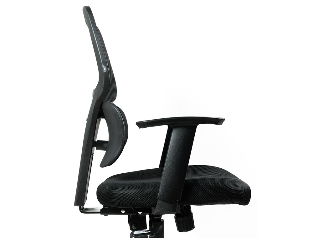SILLA Q-CONNECT OFICINA ANCONA MALLA BASE METALICA ALT MAX 1110 ANC 660 PROF 590 RUEDAS PREMIUM COLOR NEGRO