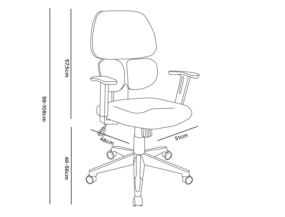 SILLA Q-CONNECT OFICINA ANCONA MALLA BASE METALICA ALT MAX 1110 ANC 660 PROF 590 RUEDAS PREMIUM COLOR NEGRO