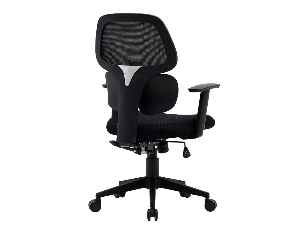 SILLA Q-CONNECT OFICINA ANCONA MALLA BASE METALICA ALT MAX 1110 ANC 660 PROF 590 RUEDAS PREMIUM COLOR NEGRO