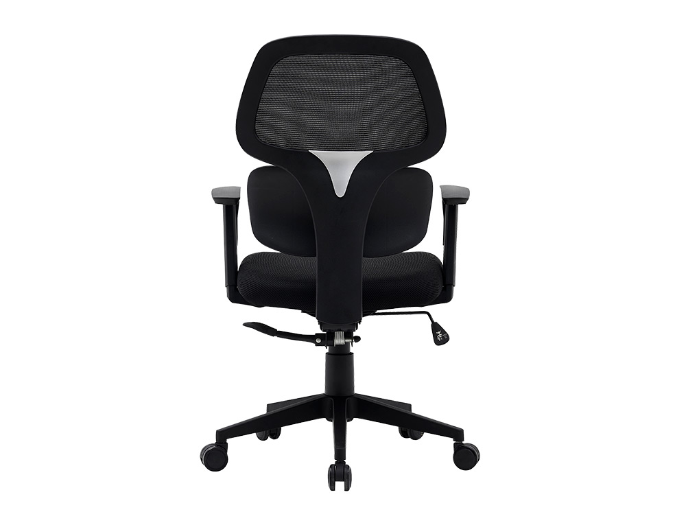 SILLA Q-CONNECT OFICINA ANCONA MALLA BASE METALICA ALT MAX 1110 ANC 660 PROF 590 RUEDAS PREMIUM COLOR NEGRO