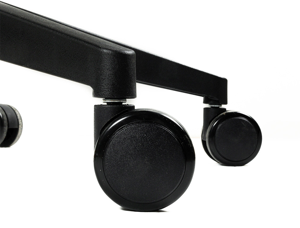 SILLA Q-CONNECT OFICINA ANCONA MALLA BASE METALICA ALT MAX 1110 ANC 660 PROF 590 RUEDAS PREMIUM COLOR NEGRO