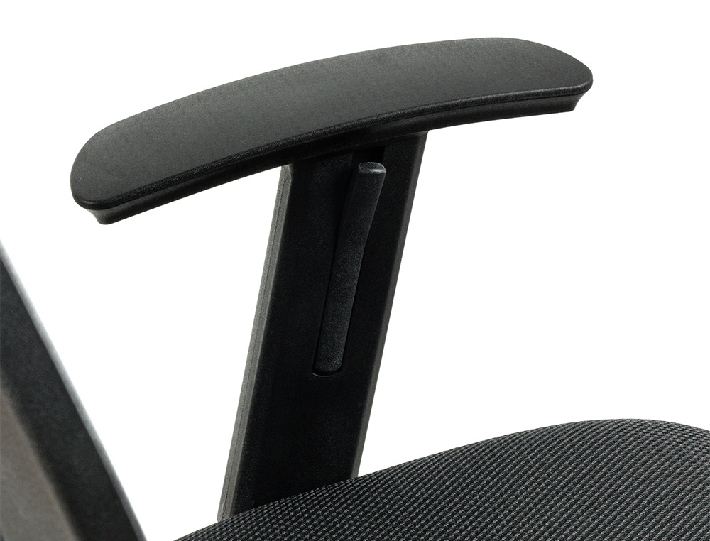 SILLA Q-CONNECT OFICINA ANCONA MALLA BASE METALICA ALT MAX 1110 ANC 660 PROF 590 RUEDAS PREMIUM COLOR NEGRO