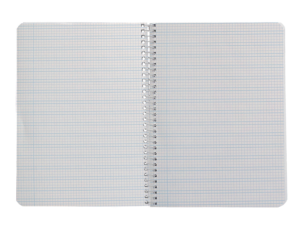 CUADERNO ESPIRAL LIDERPAPEL A5 PAUTAGUIA TAPA BLANDA 40H 75 GR CUADRO PAUTADO 2,5MM COLOR AZUL