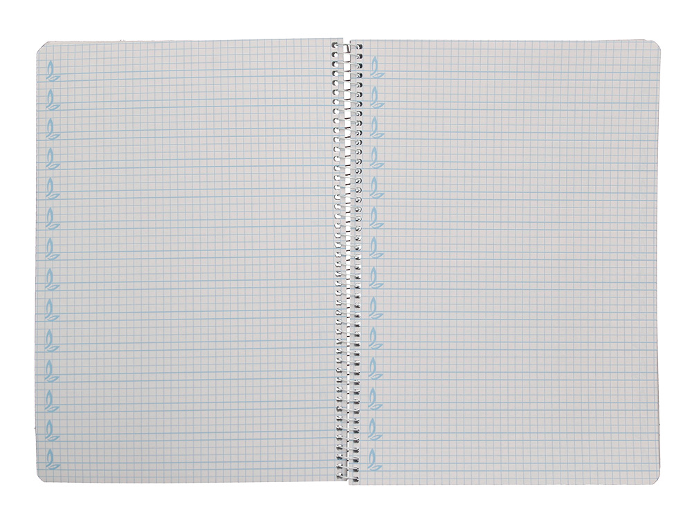 CUADERNO ESPIRAL LIDERPAPEL A4 PAUTAGUIA TAPA BLANDA 80H 75GR CUADRO PAUTADO 5MM COLOR AZUL