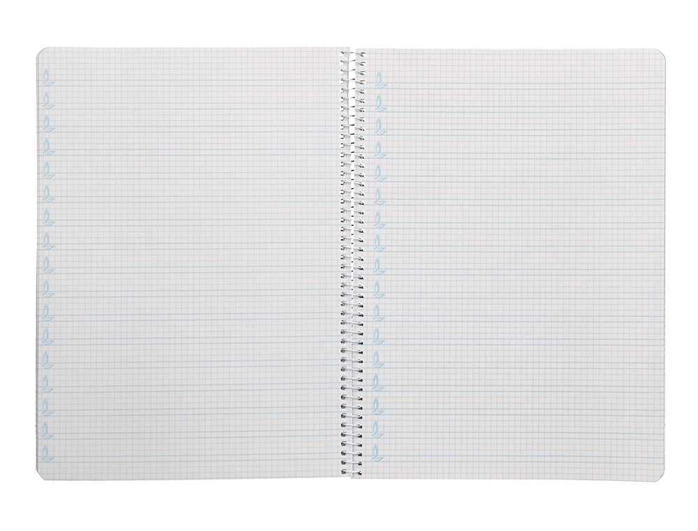CUADERNO ESPIRAL LIDERPAPEL A4 PAUTAGUIA TAPA DURA 80H 90GR CUADRO PAUTADO 4MM COLOR ROJO