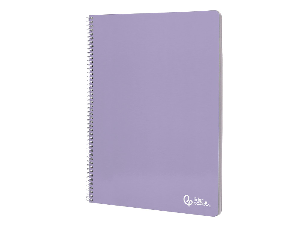 CUADERNO ESPIRAL LIDERPAPEL A4 SMART TAPA BLANDA 80H 75GR LISO SIN MARGEN COLORES SURTIDOS