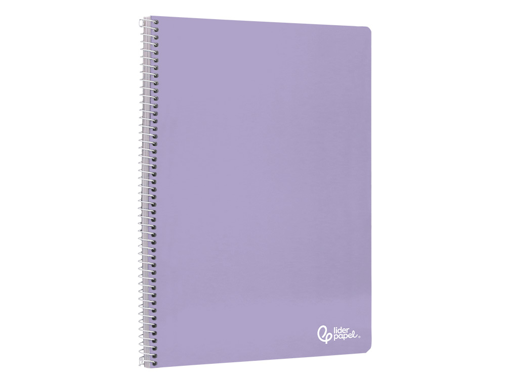 CUADERNO ESPIRAL LIDERPAPEL A4 SMART TAPA BLANDA 80H 75GR LISO SIN MARGEN COLORES SURTIDOS