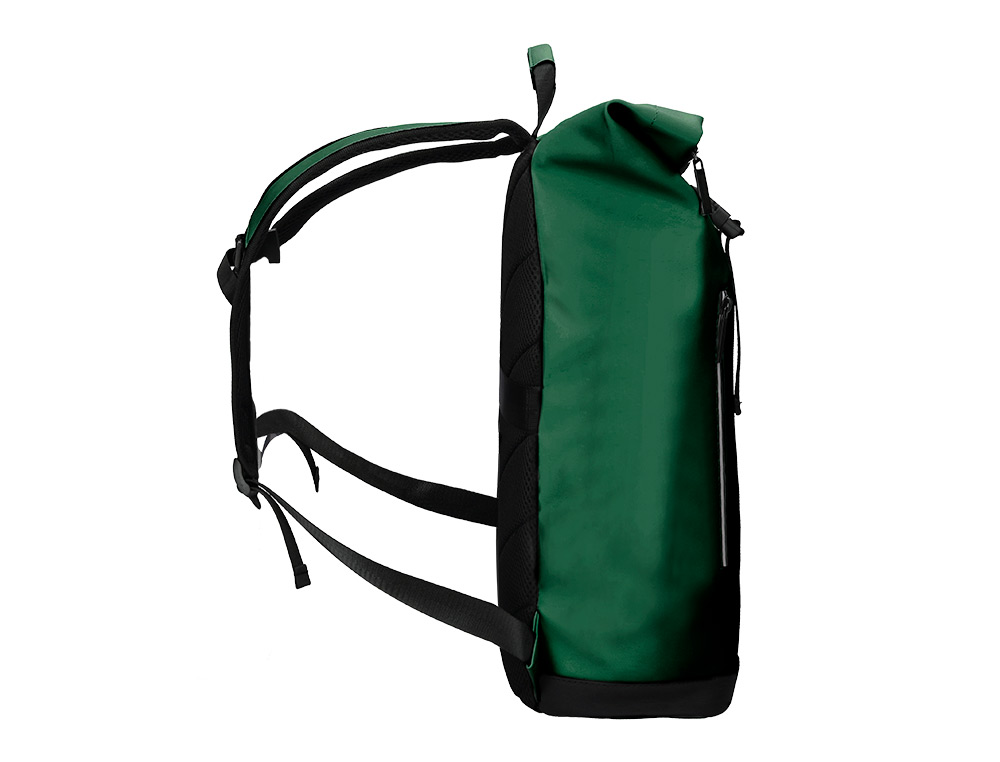 MOCHILA ANTARTIK ROLL PACK WATERPROOF ENROLLABLE GRAN CAPACIDAD VERDE MILITAR 480X130X280 MM