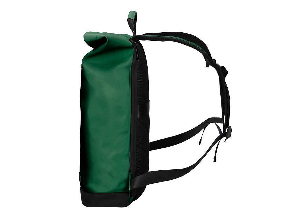 MOCHILA ANTARTIK ROLL PACK WATERPROOF ENROLLABLE GRAN CAPACIDAD VERDE MILITAR 480X130X280 MM