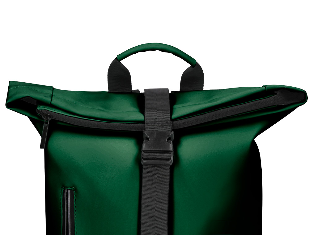 MOCHILA ANTARTIK ROLL PACK WATERPROOF ENROLLABLE GRAN CAPACIDAD VERDE MILITAR 480X130X280 MM