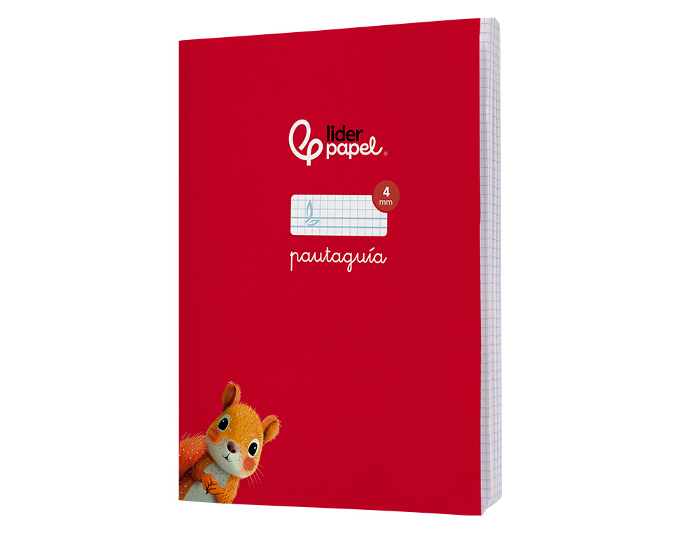 LIBRETA LIDERPAPEL PAUTAGUIA TAPA CARTONCILLO 32H A5+ 75GR CUADRICULADO PAUTADO 4MM CON MARGEN 6 COLORES SURTIDOS