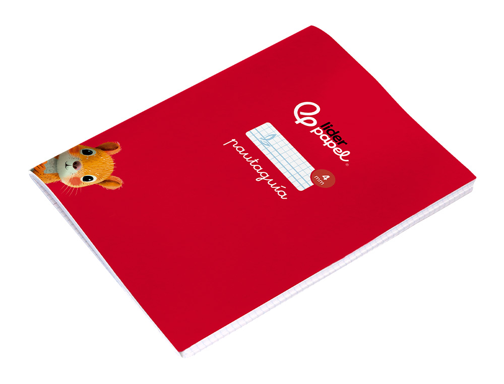 LIBRETA LIDERPAPEL PAUTAGUIA TAPA CARTONCILLO 32H A5+ 75GR CUADRICULADO PAUTADO 4MM CON MARGEN 6 COLORES SURTIDOS
